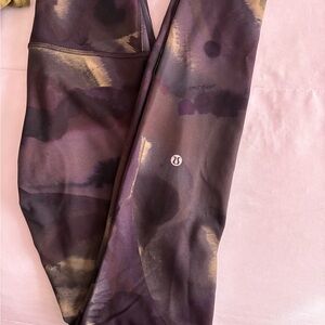 lululemon athletica Purple and Gold Leggings